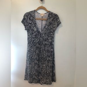 Michael Kors Zebra Print Knot Front Dress (great condition)
